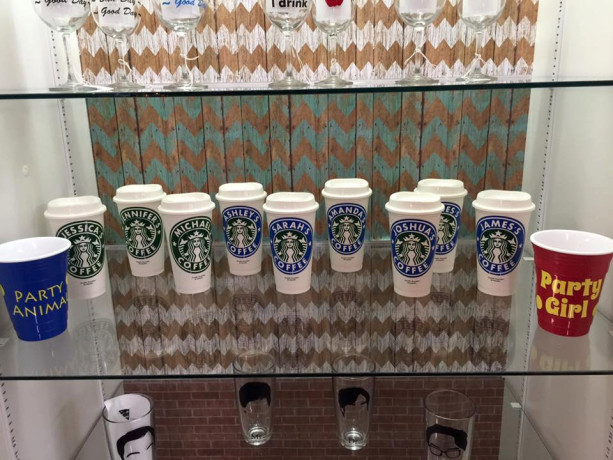 Starbucks Personalized ceramic mug gift set, Custom Starbucks Cof