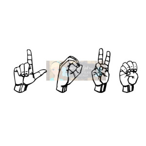 Lot of 5 ASL Designs Svg Dxf Png Pdf Zip File Commercial Use SVG Digital File Car Decal Home Decor Clothing and Apparel Deaf Awareness Terp