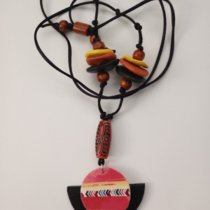 Handmade Southwestern Theme Pendant Necklace Bohemian Tribal Ethnic