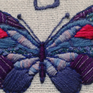 Butterfly Hand Embroidery Hoop- Wall Art (5 inch) *Only One Available!*