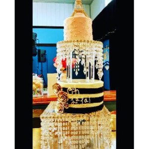 2 Tier Chandelier Cake Stand