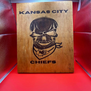 Kansas City Chief's skull 