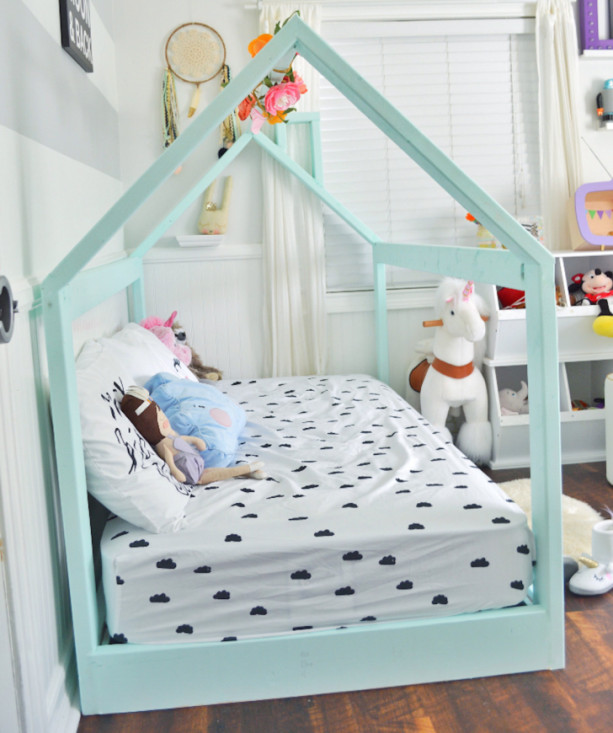 twin house bed frame