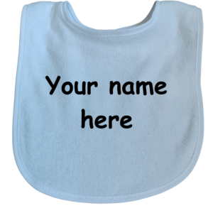 Personalized Name Baby Bib with embroidery
