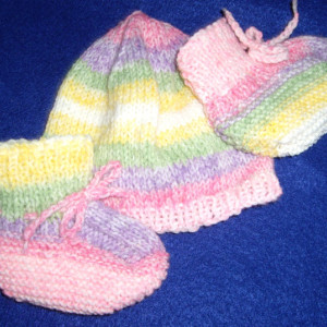 Baby Booties and Hat Sets