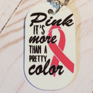 Breast Cancer Dog Tag – Team Pink Warriors