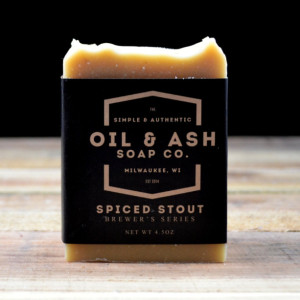 2 Pack-Spiced Stout Beer Soap, Cold Process Soap, Essential Oil Soap, Beer Soap, Exfoliant Soap, Handmade Soap, Barley Soap