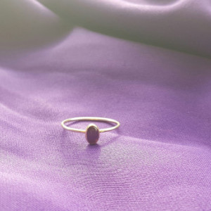 Amethyst gold filled ring