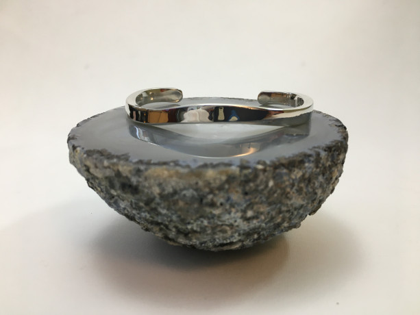 Silver Top-Forged Bracelet - Size 6.5