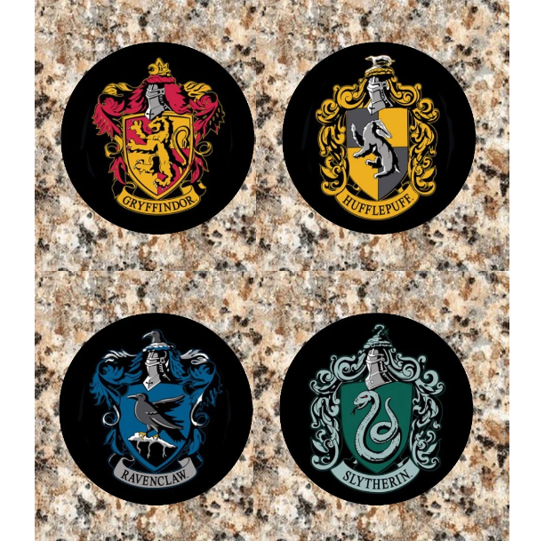 School of Witchcraft & Wizardry House Crest Coaster Set