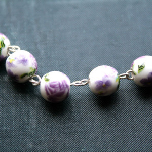 Purple Flower Bracelet