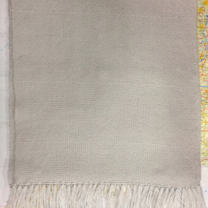 silver grey: handwoven wool blend wrap