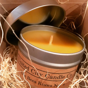 The Bees Knees No.8 -- light like an ancient Egyptian. In 3000 BC they designed the first candle made from beeswax. 100% beeswax.