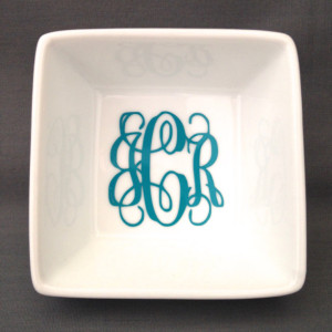 Personalized Monogramed Ring Dish