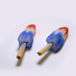 Freedom Popsicle Earrings, The Bomb Pop Earrings, Rocket Pop Earrings, Firecracker Popsicle Earrings, Red White and Blue Popsicle Earrings