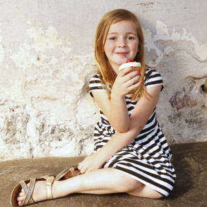 Alice Play Dress | Black and White Stripes