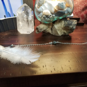 Amazonite silver pendulum