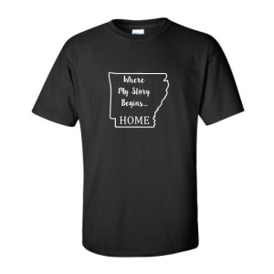 Arkansas State T Shirt, Where My Story Begins... Home State T Shirt FREE SHIPPING