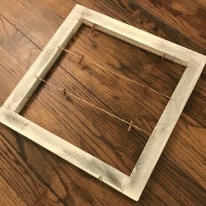 Rustic Wood Display Frame / Picture Frame with Clips / Wood Frame / Wood Picture Frame / Picture Display / Picture Frame