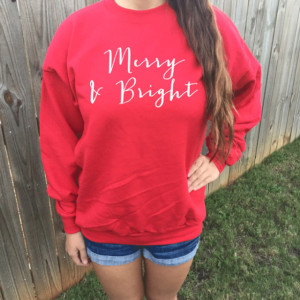 Merry and Bright Holiday sweater