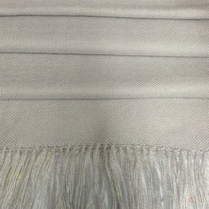 silver grey: handwoven wool blend wrap