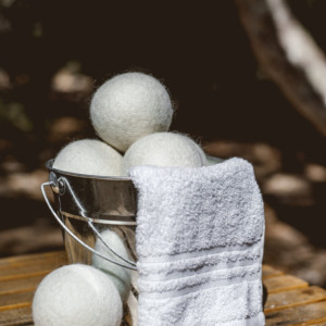 Unscented Felted Fabric Softener Wool Dryer Balls set of 3