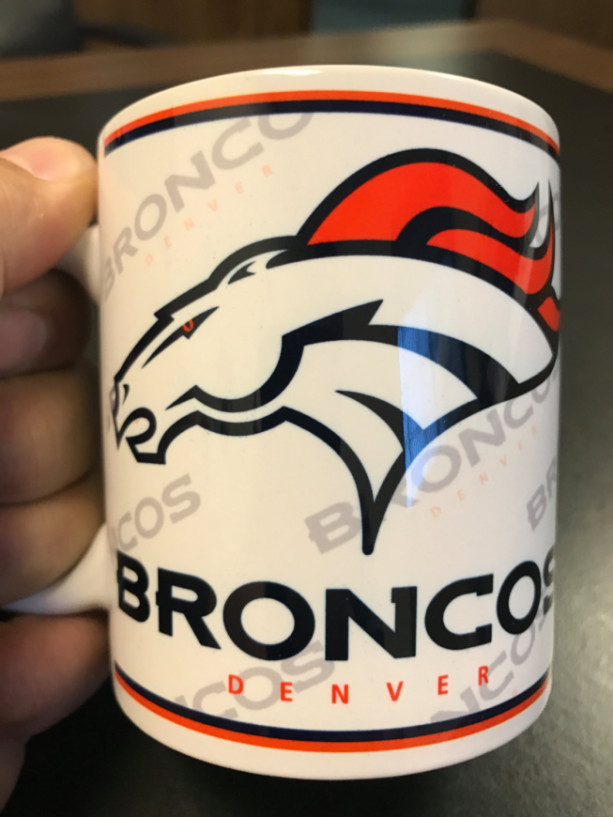 Custom Made Denver Broncos 11oz Coffee Mug