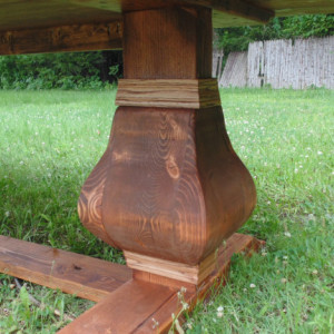 Pedestal Trestle Table