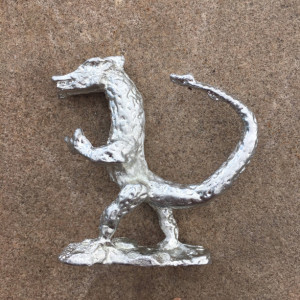 Dragon pewter figurine, hand cast