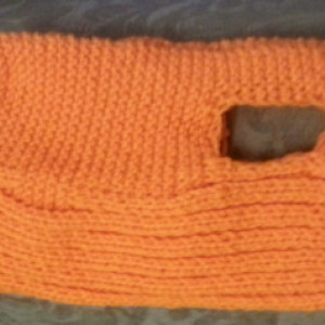 XL Orange Dog Sweater