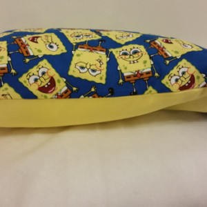 SpongeBob Themed Toddler / Travel Personalized Pillow Case with Pillow