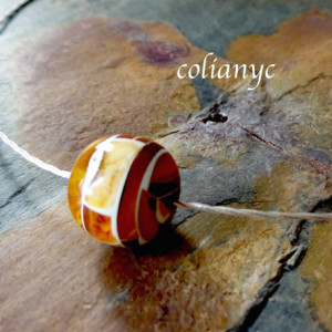 Baltic Amber , Sterling Silver Necklace. Modern Baltic Amber Jewelry.