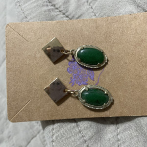 Jade stone earrings 