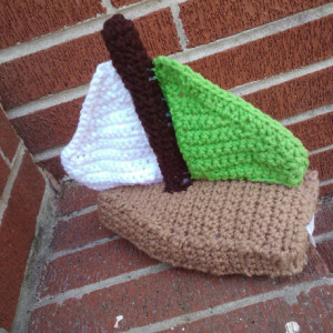 Crochet Toy Sailboat