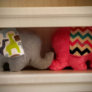 Stuffed Elephant/Plush/Pillow--Medium Size