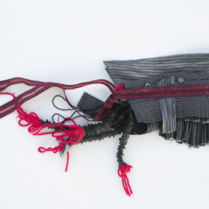 Burning Man -  Unisex Collar - red, black