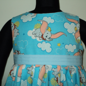 Handmade Disney Dumbo Elephant Blue Dress Custom Sz 12M-14Yrs
