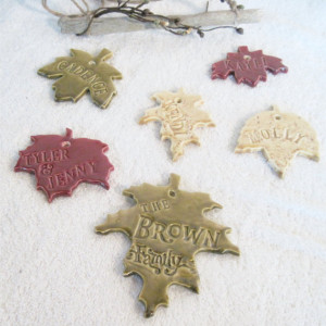 Autumn Leaves Personalized Family Tree Wind Chime