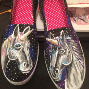 Handpainted Unicorn Shoes