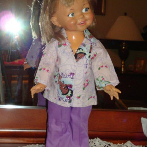 Purple Delight Doll Clothes Outfit With Rhinestones For 18" Doll