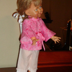 Hot Pink Hippie Doll Clothes Outfit Shirt and Pants