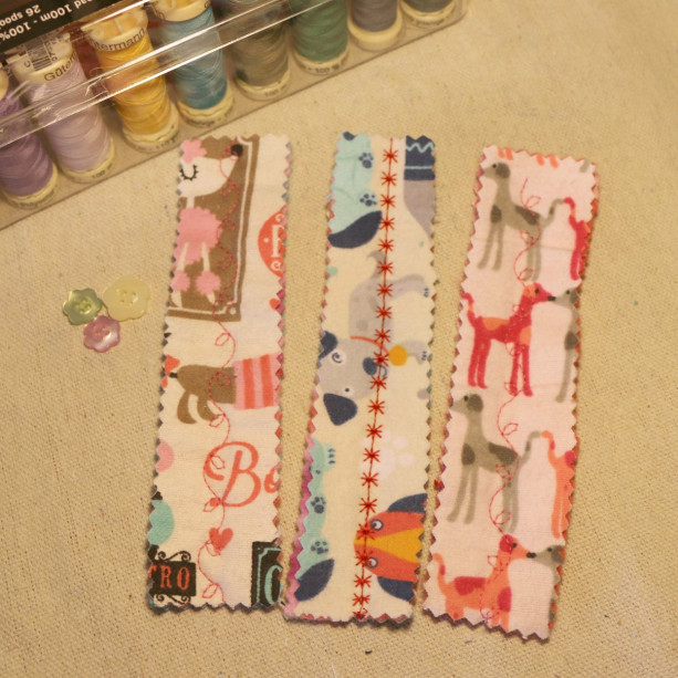 Soft Flannel/Fleece Bookmarks - Set of 3