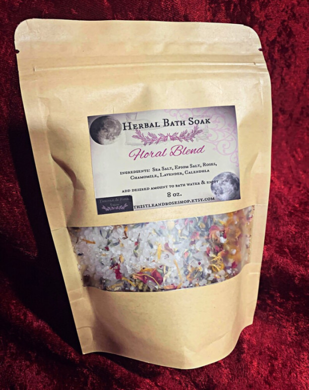 Herbal Bath Salt Blend ~ Soaking Bath Tea ~ Relaxing Epsom Salts