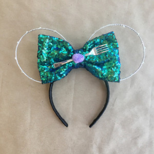 Light up Little Mermaid Theme Minnie Mouse Ears