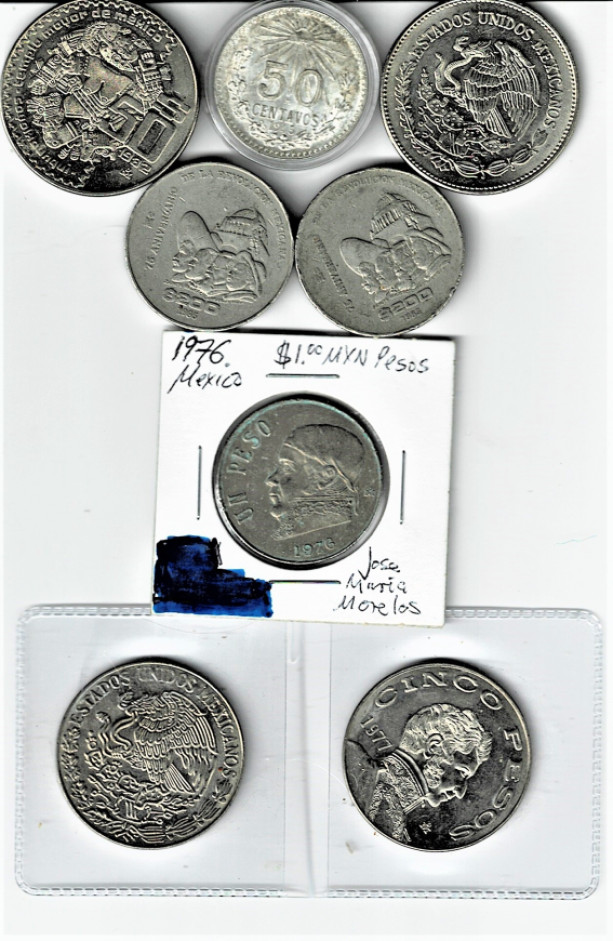 VF COLLECTION OF CHOICE MEXICAN SILVER  COINS