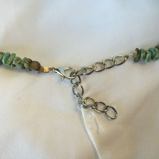 Turquoise Chip Beaded Necklace | aftcra