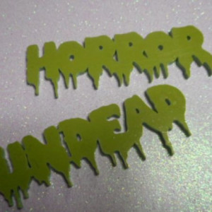 Horror pendants,halloween,laser cut zombie,undead