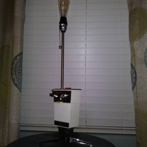 Vintage Can Opener Lamp/ Upcycled Lamp/ Accent Lamp/ Table Lamp