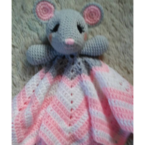 Mouse Lovey Baby Blanket, Comfort Blanket, Security Blanket, Baby Blanket, Baby Shower Gift