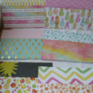 Pineapple Envelopes,  Square Envelopes, Tropical Envelopes, Plastic Pineapple Envelope, Plastic Envelopes